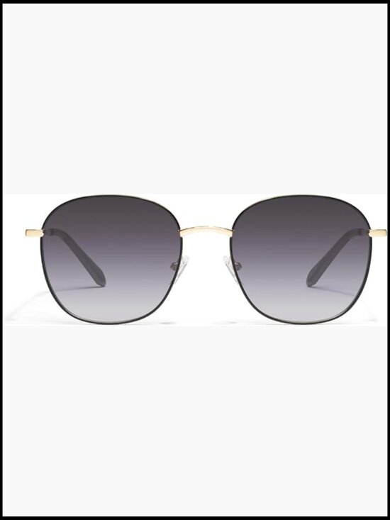 Oversized Round Metal Sunglasses with UV Protection